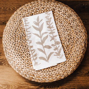 Taupe Eucalyptus Flour Sack Towel