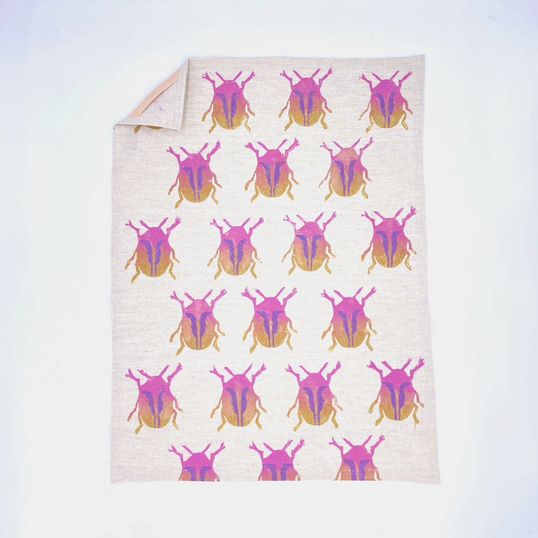  Scarabs in Miami Vice Linen Tea Towels