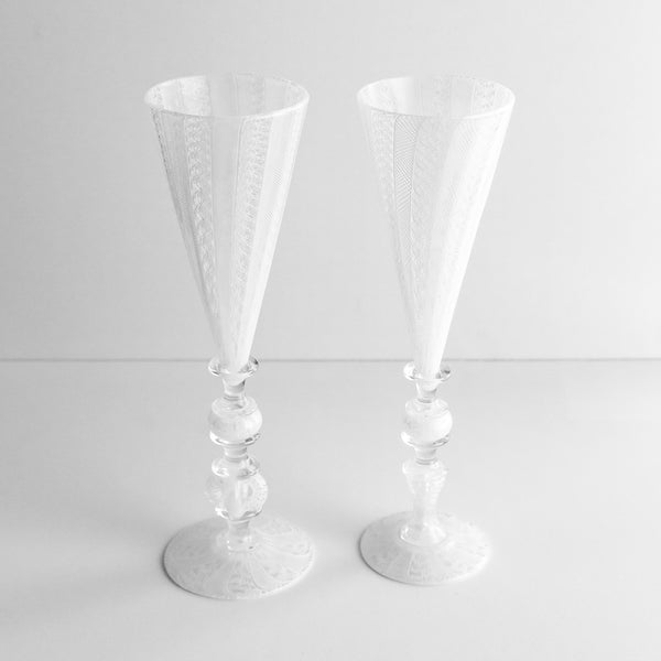 Bridal Champagne Flutes, Set of 2