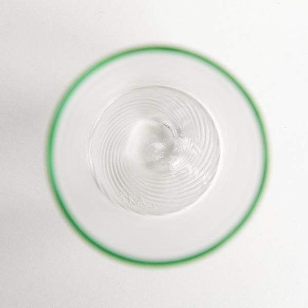 Green Twisty Cup Glass Tumbler