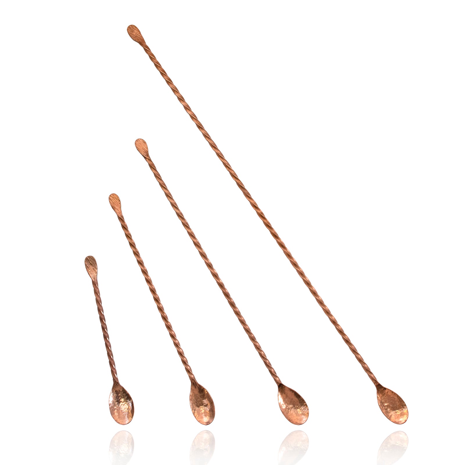 Twisted Stem Copper Cocktail Stirrer