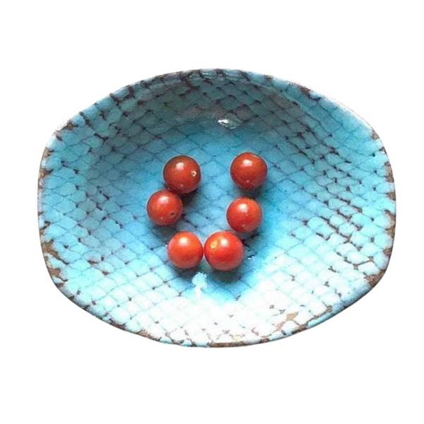 Blizzard Blue Square End Bowl