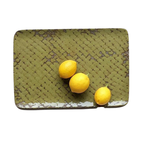 Moss Green Medium Rectangular Serving Tray