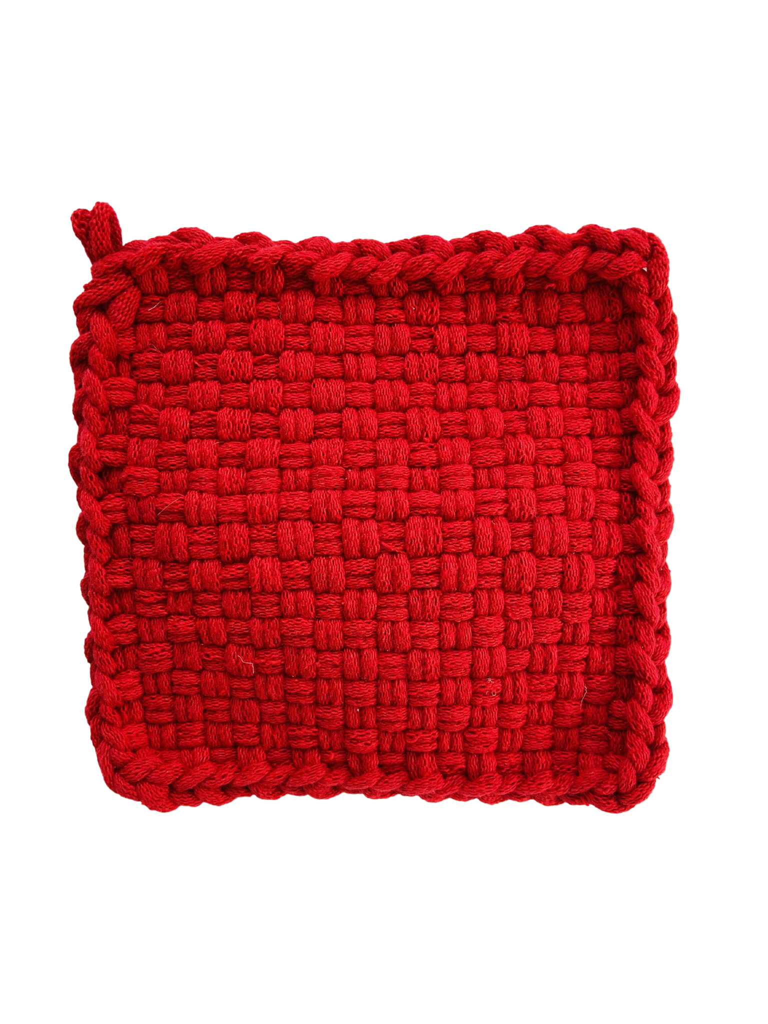 Solid Red Potholder