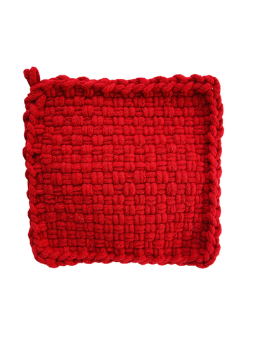Solid Red Potholder