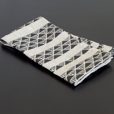 Charcoal Triangle Stone Napkin