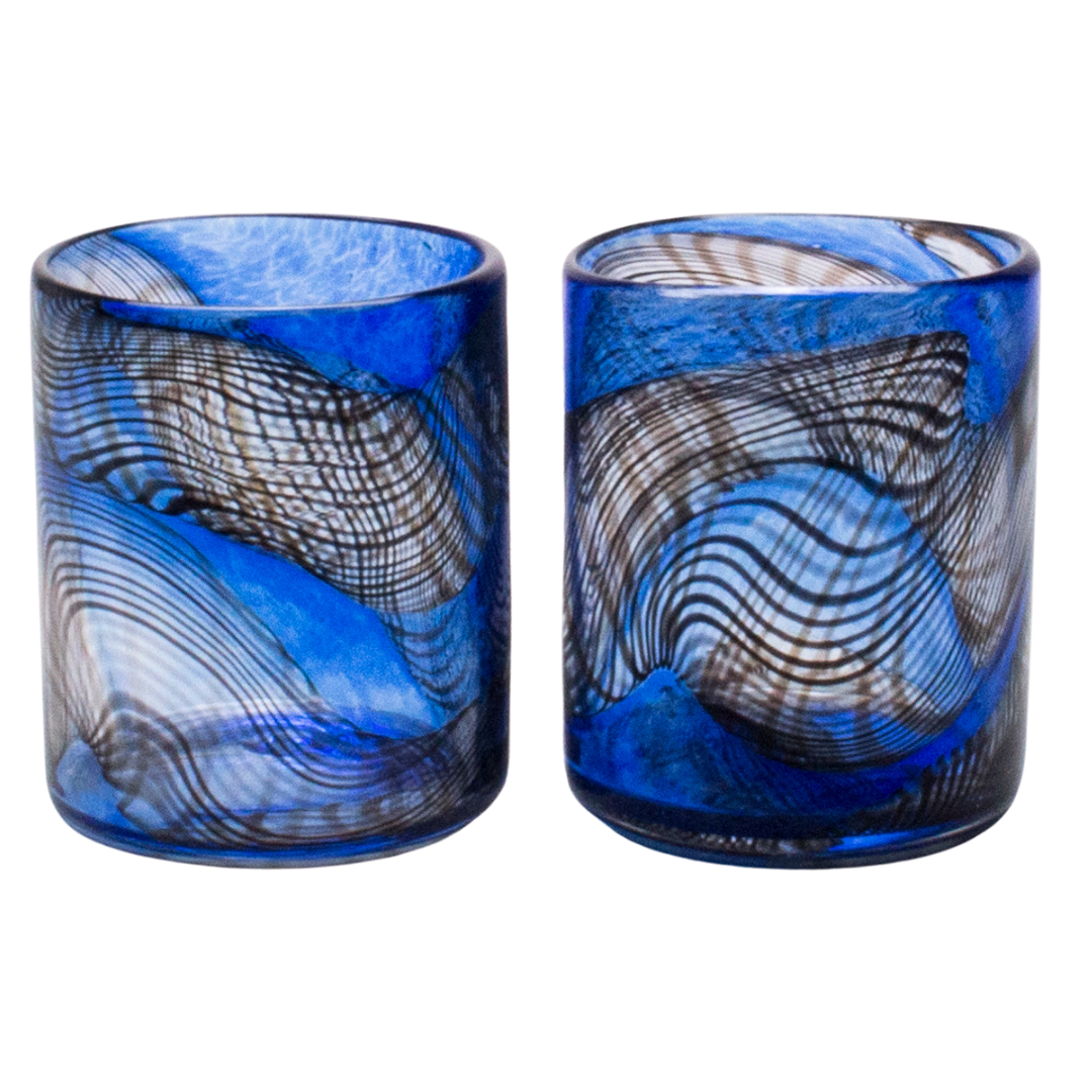 Dark Matter Blue Tumblers, Set of 2
