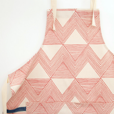 Zig Zag Red Apron