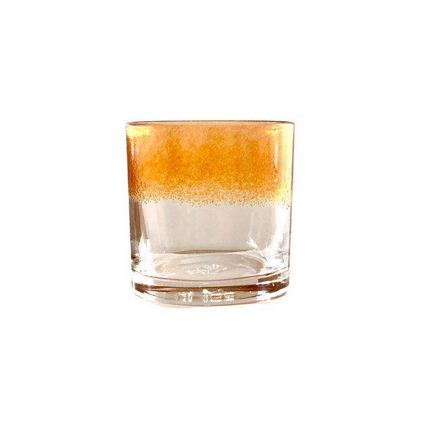 Orange Ombre Glass Tumbler