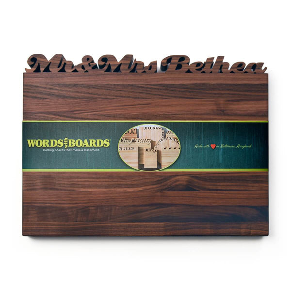 Personalized Large Cutting Board