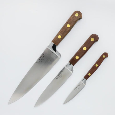 Walnut Chef Knife Set