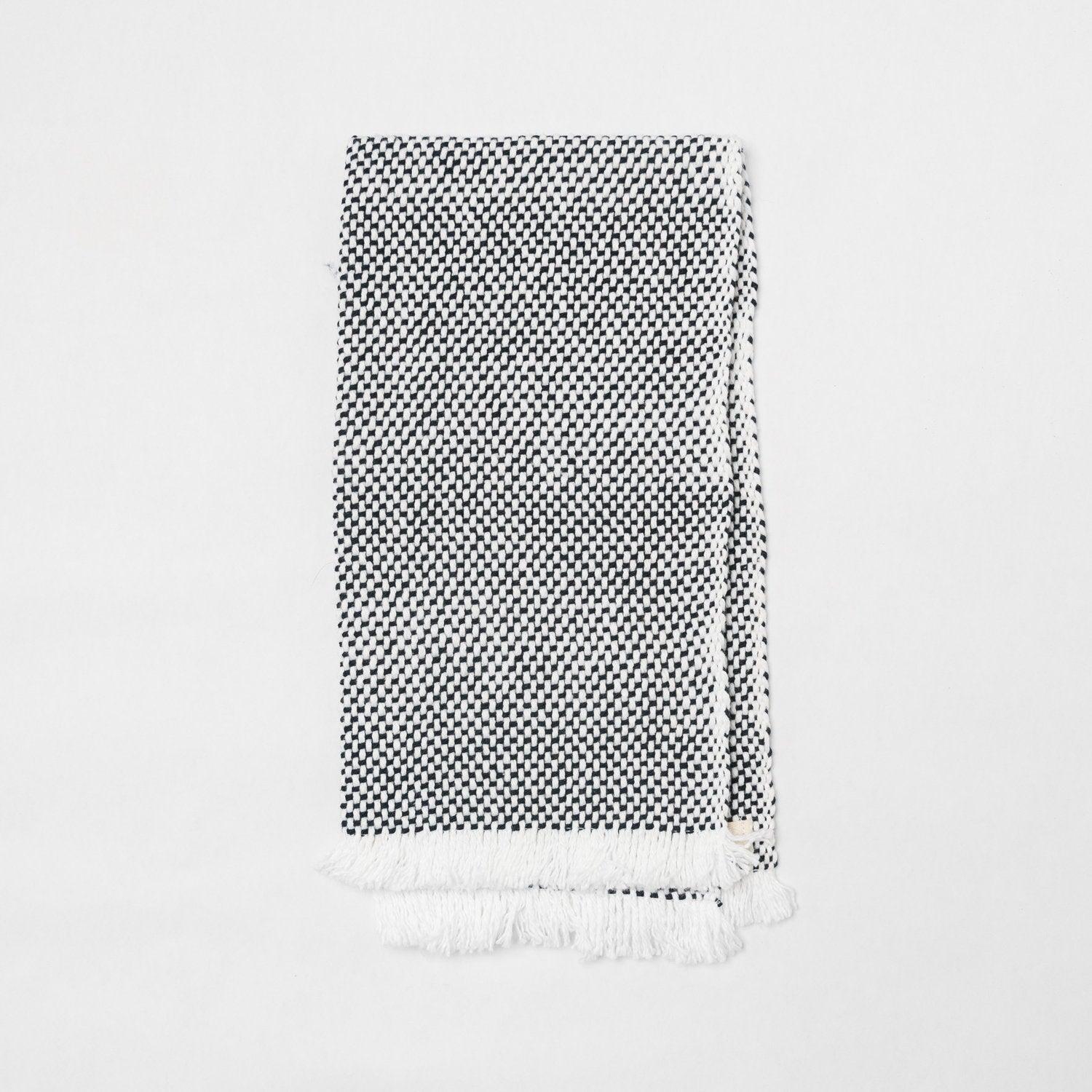 KD Weave Black + White Hand Towel