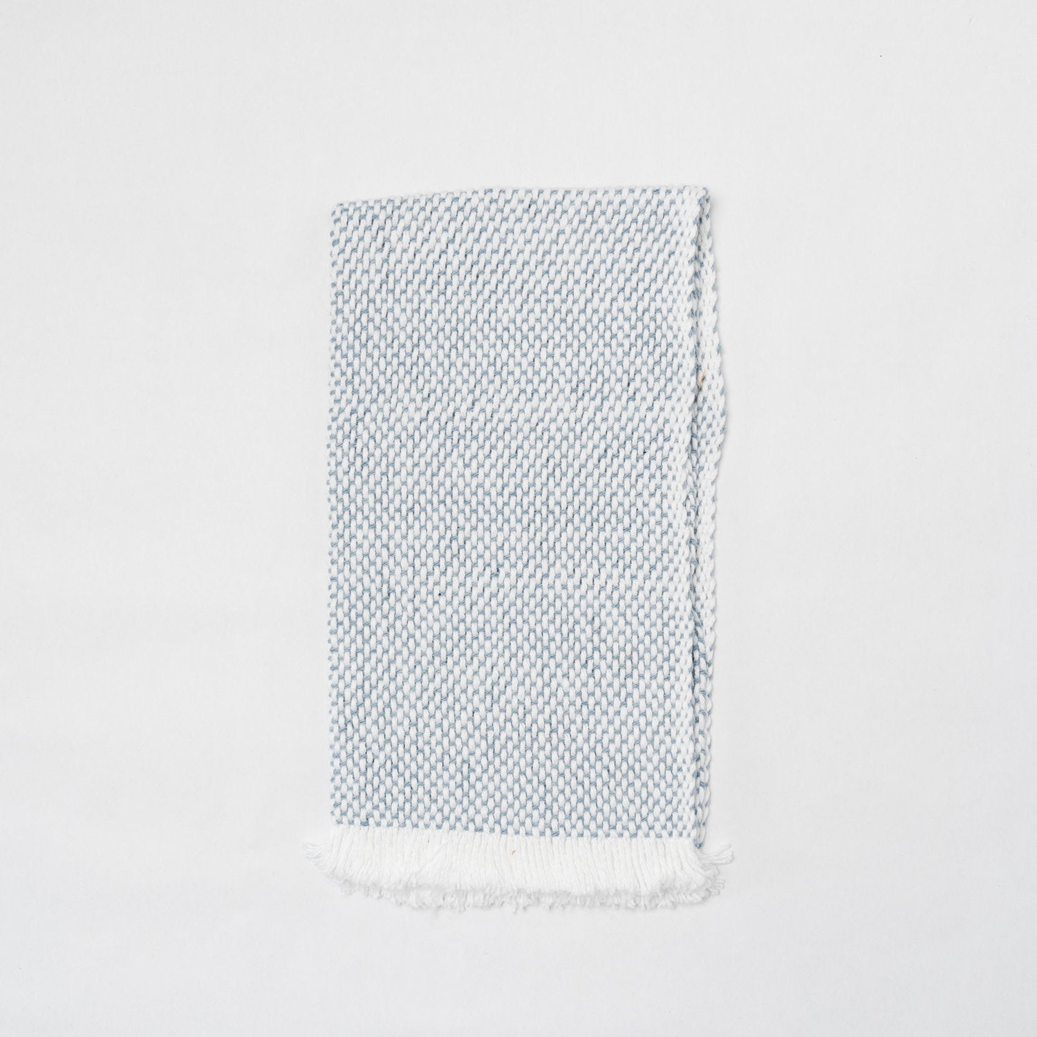 KD Weave Denim + White Hand Towel