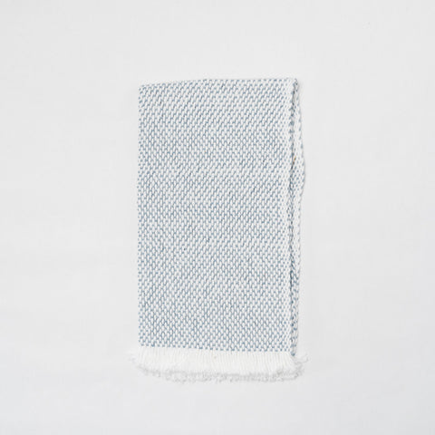 KD Weave Denim + White Hand Towel, Set of 2