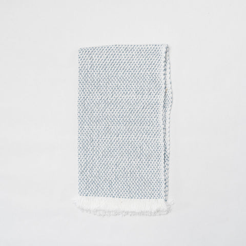 KD Weave Denim + White Hand Towel