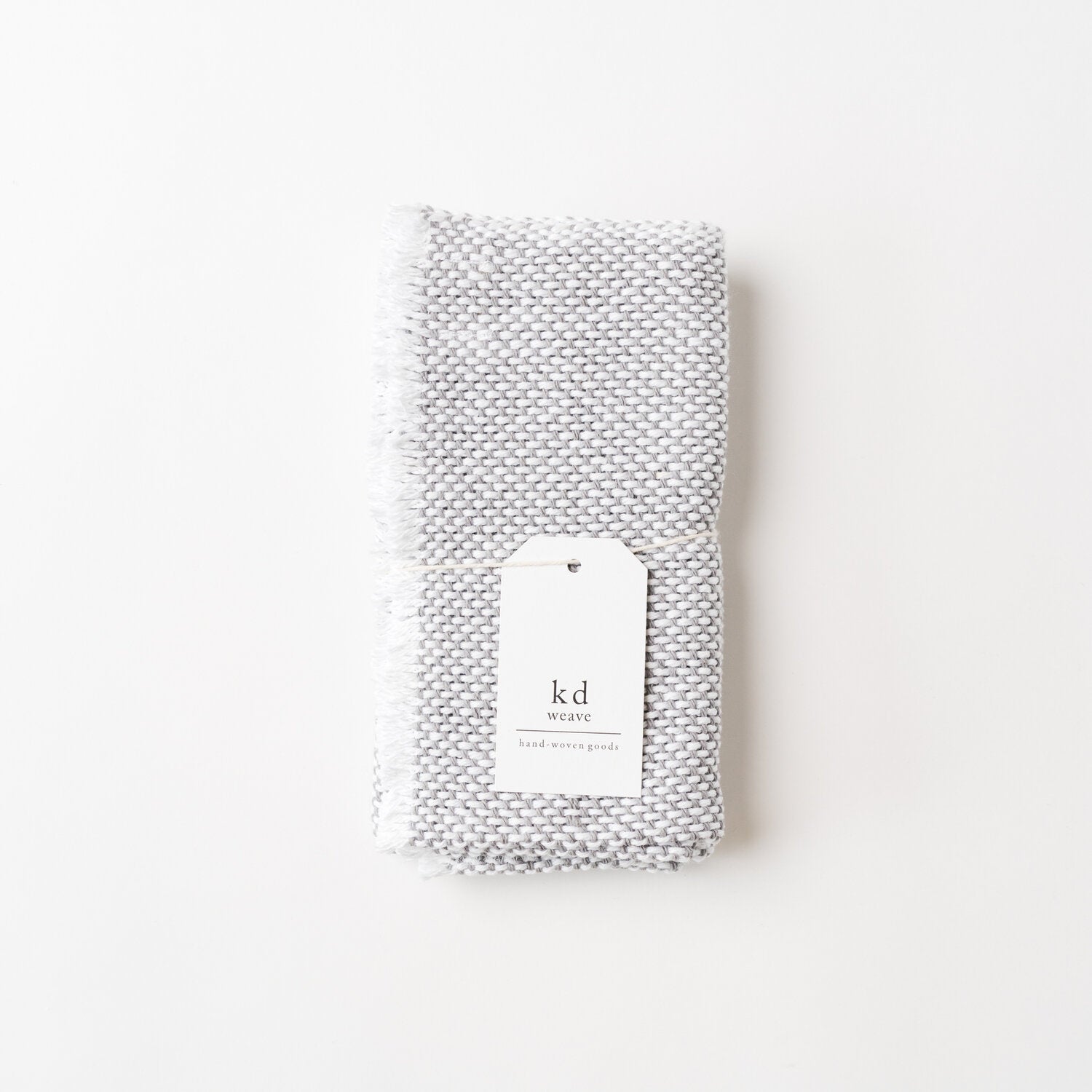 KD Weave Gray + White Napkin, Set of 2