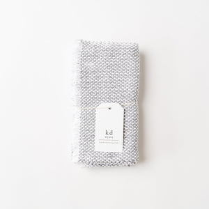 KD Weave Gray + White Napkin, Set of 2