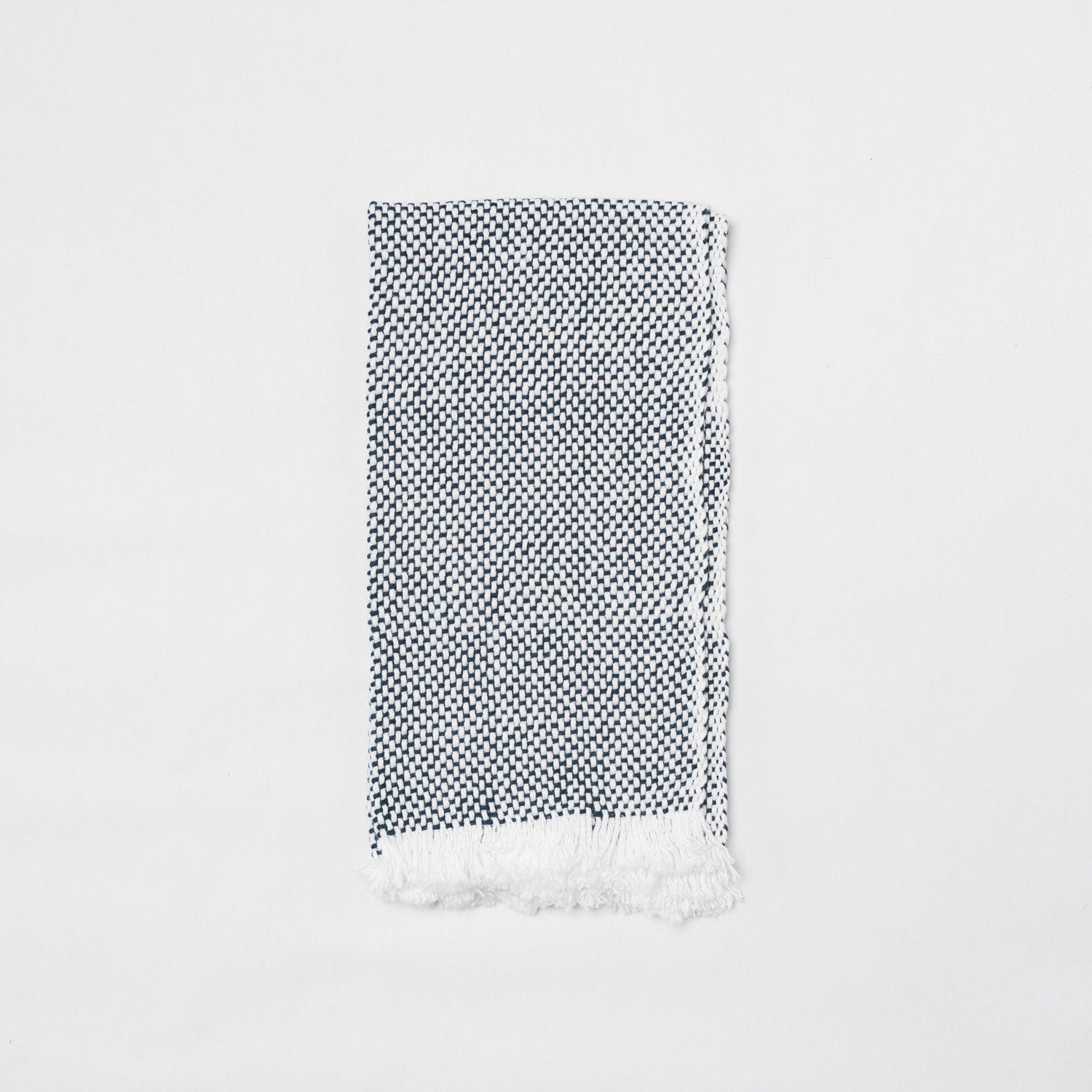 KD Weave Indigo + White Hand Towel
