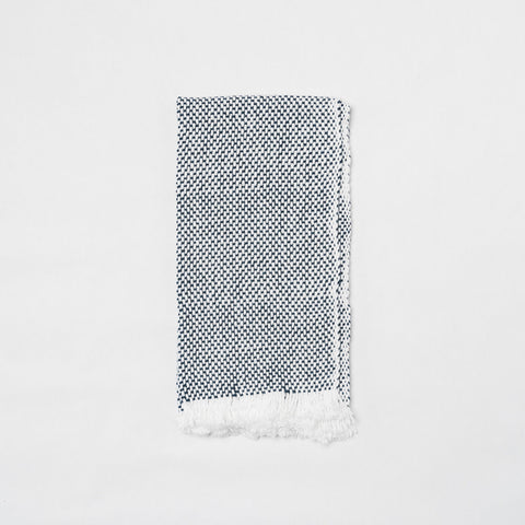 KD Weave Indigo + White Hand Towel