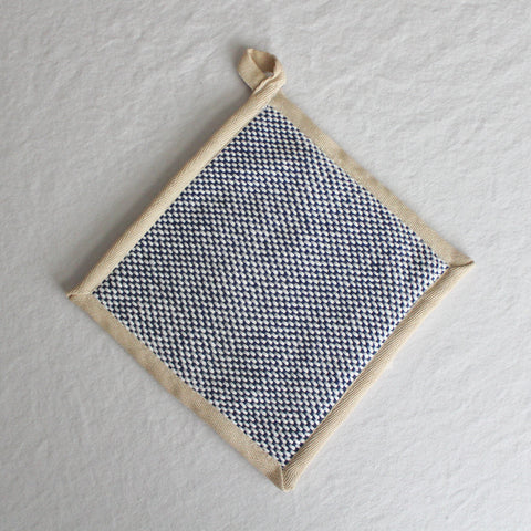 KD Weave Indigo + White Pot Holder