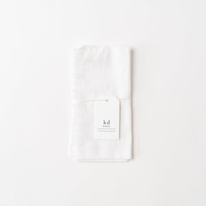 KD Weave White Muslin Napkin, Set of 2