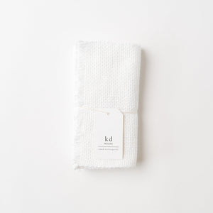 KD Weave White Napkin, Set of 2