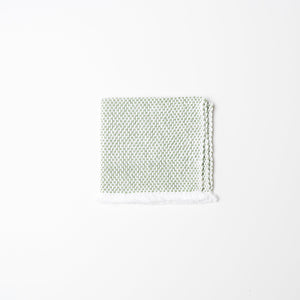 KD Weave Green + White Wash Cloth, Set of 2