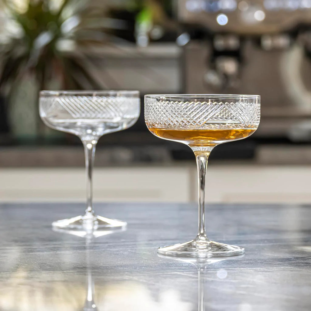 Shop Handcrafted Bourbon Street Coupe Glasses