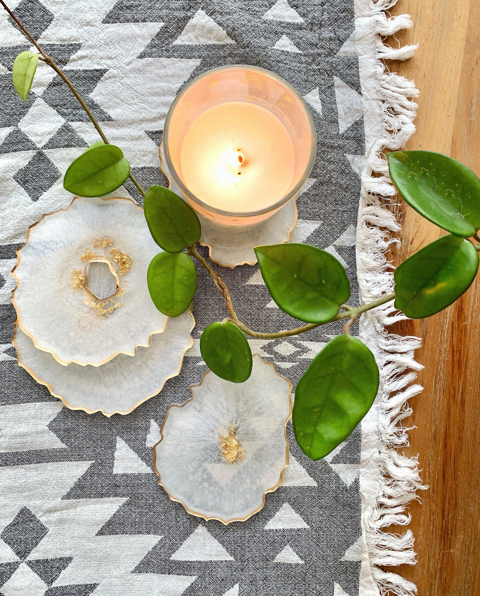 Shop And Register Handcrafted Colorful Geode Coasters | The Dowry