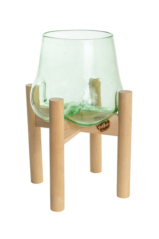 Terrarium and Neutral Modern Stand, Large