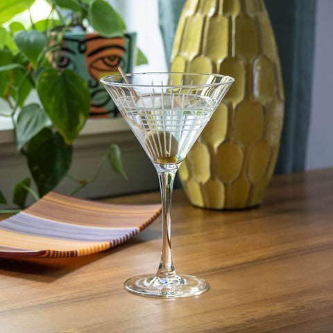 Matchstick Martini Glass, Set of 4