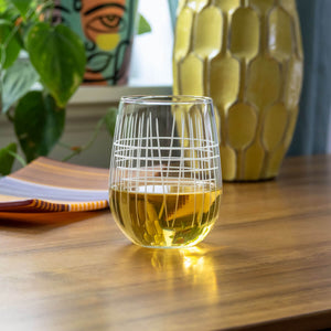 Matchstick Stemless Wine Glass, Set of 4