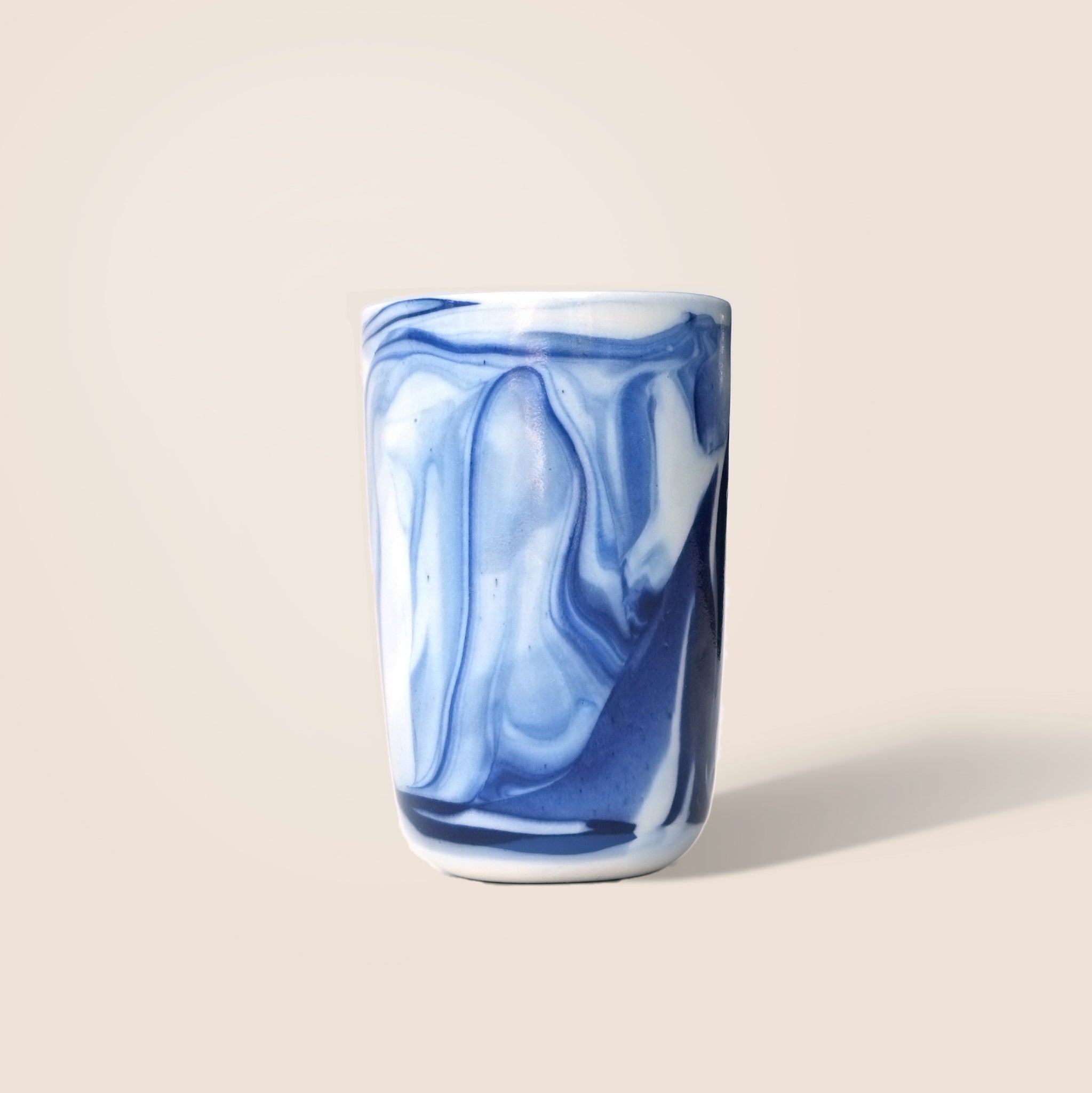 Marbled California Ocean Blue Tumbler