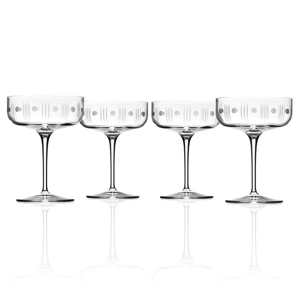 Mid-Century Modern Coupe, Set of 4