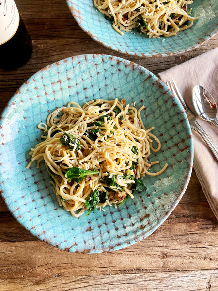 Blizzard Blue Pasta Bowl