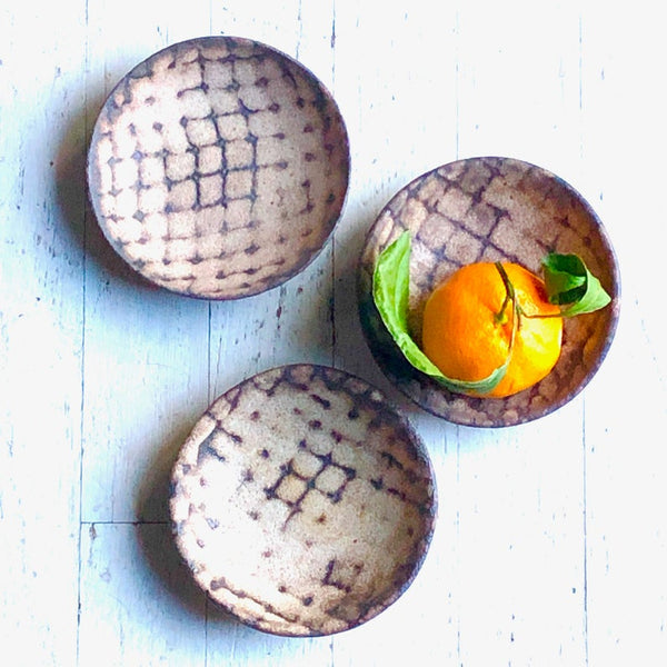 Midcentury Matzoh Dessert Bowl, Set of 3