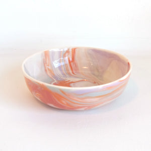 Marbled California Terra Cotta Sunset Cereal Bowl