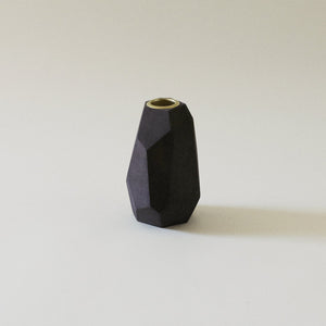 Ugo Midnight Black Candlestick Holder, Tall