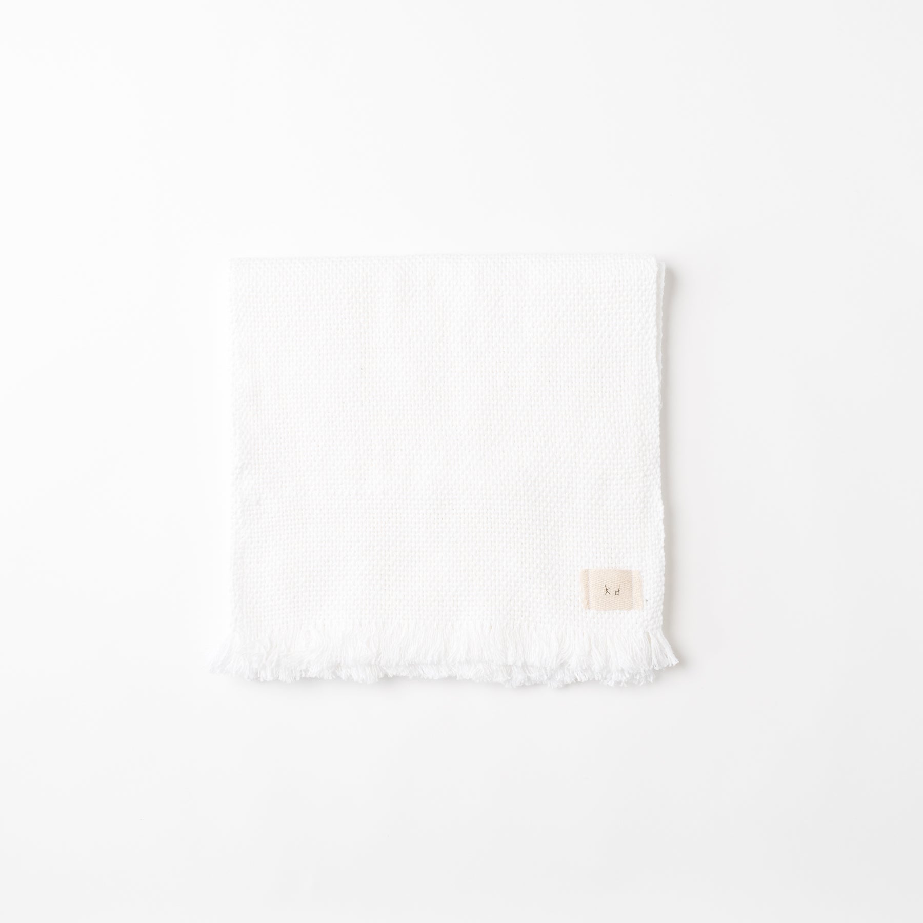 KD Weave Large Towel, White